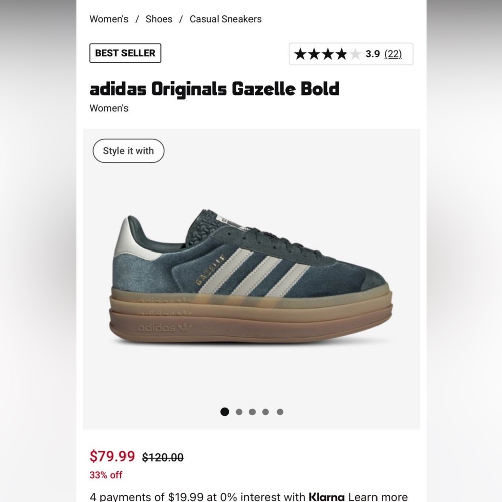 adidas Originals Gazelle Bold Mineral Green/Putty Grey